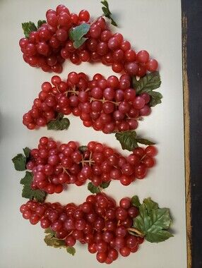 4 Bunches Artificial Grapes